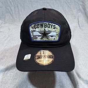 Dallas‎ Cowboys Hat Cap Mens New Era Snap Back Black Camo Trucker NFL Football